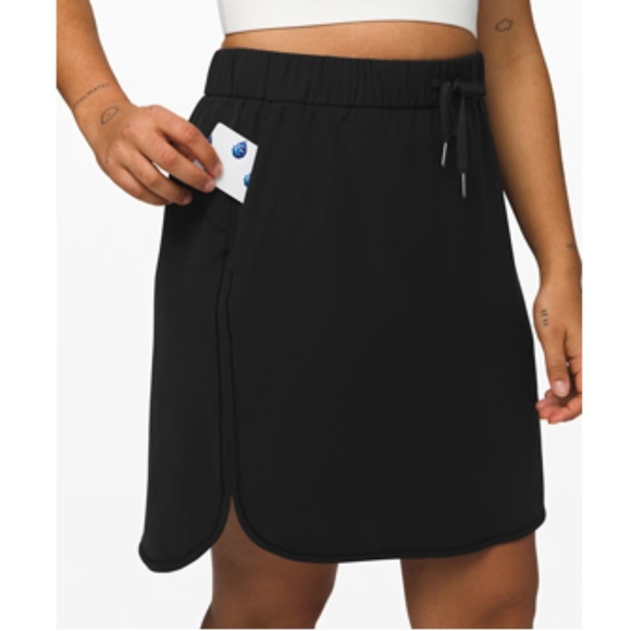 LULULEMON ON THE FLY BLACK MINI SKIRT WOMEN SIZE 4 - Picture 4 of 6